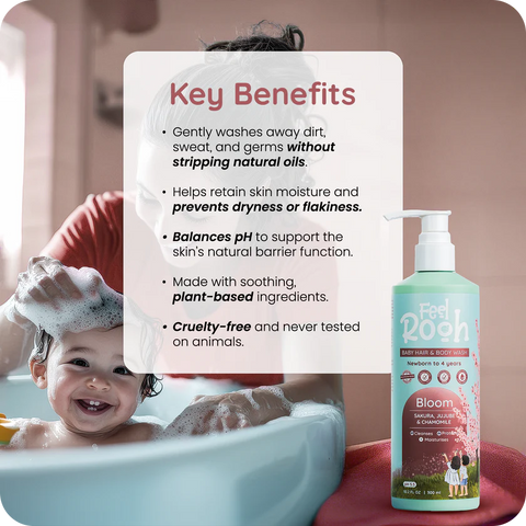 BLOOM Hair and Bodywash + Coconut Oil Care Combo - Feel Rooh