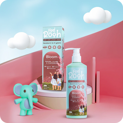 BLOOM Hair and Bodywash + Coconut Oil Care Combo - Feel Rooh