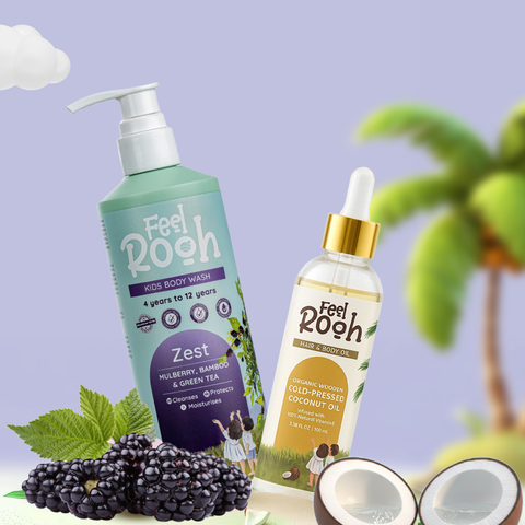 Zest Body Wash + Organic Coconut Oil Combo