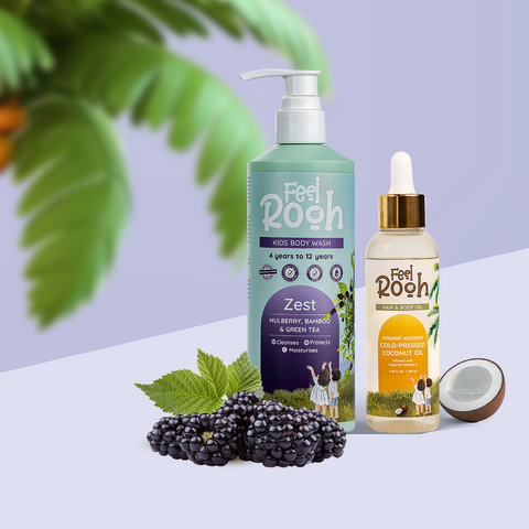 Zest Body Wash + Organic Coconut Oil Combo